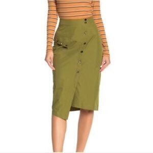 J.O.A Las Angeles | Asymmetrical Cotton Skirt